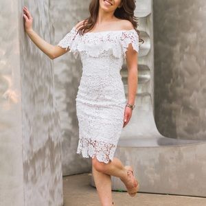 ASOS Paper Dolls Petite Lace Dress White US 0